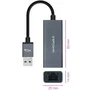 Nanocable Conversor USB 3.0 a Ethernet Gigabit 10/100/1000 Mbps, Aluminio, Gris, 15 cm